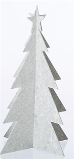 Lübech Living juletræ - felt x-mas tree - hvid højde 25 cm - Fransenhome